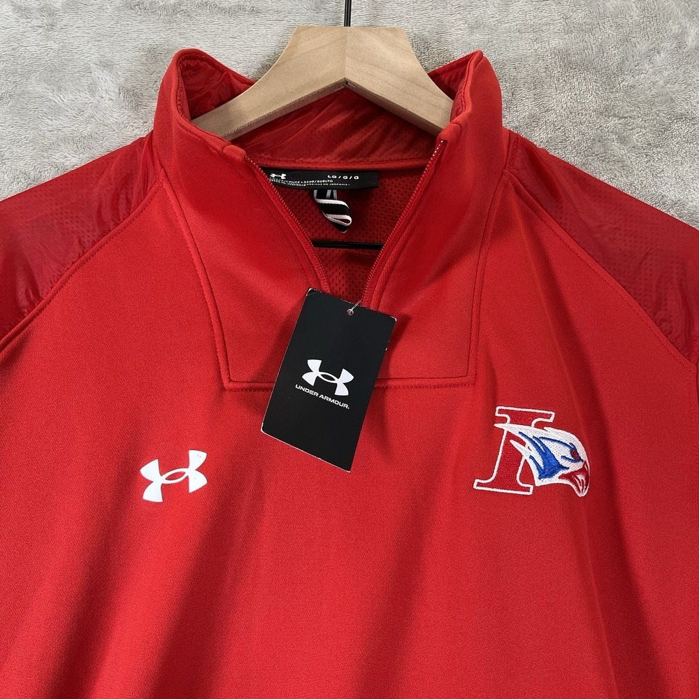 Under Armour Command Mens Quarter Zip Pullover Size‎ Large NWT $60 Logo
